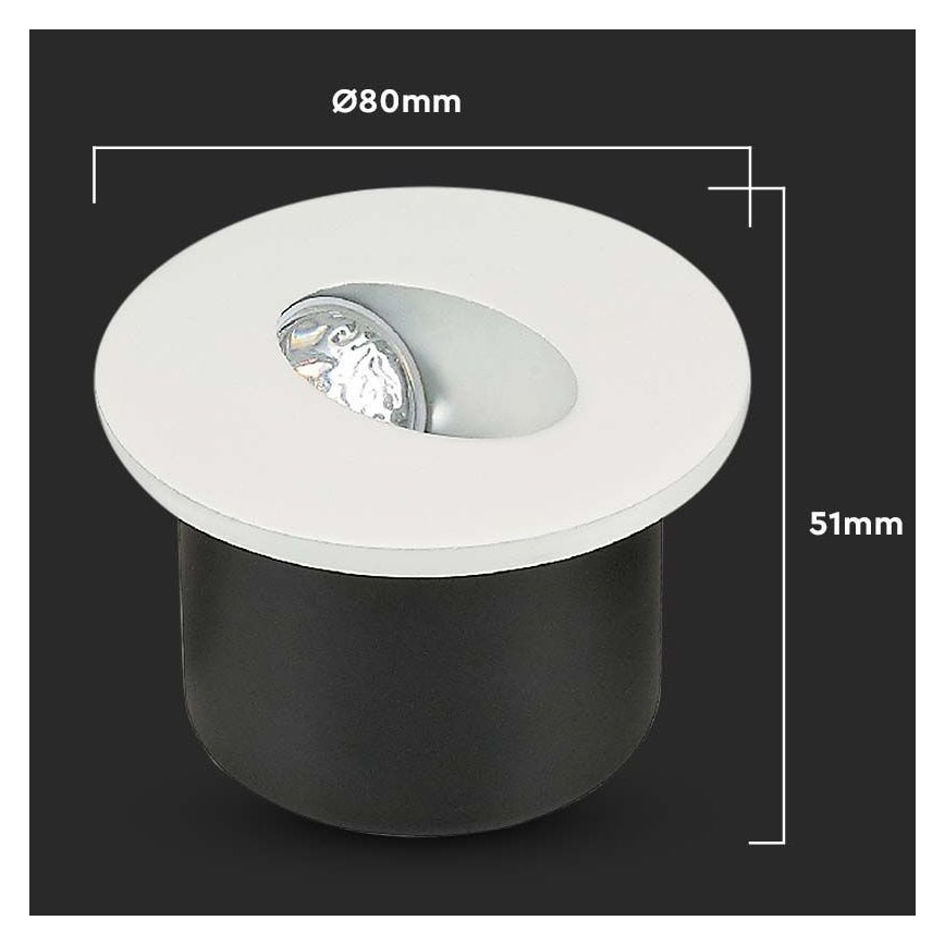 LED Rasveta za stepenište LED/3W/230V 4000K bela