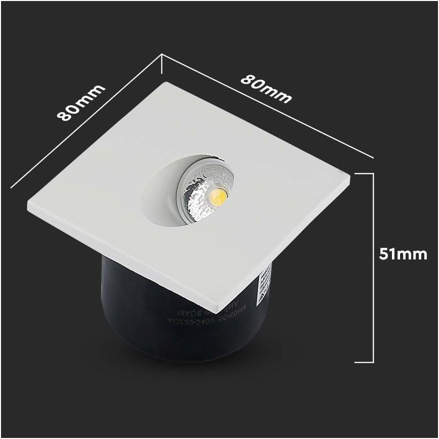 LED Rasveta za stepenište LED/3W/230V 4000K bela