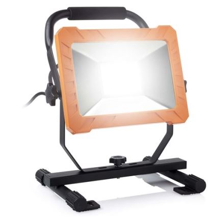 LED reflektor 50 W/230 V, 6500 K, IP65 — narandžasta/crna