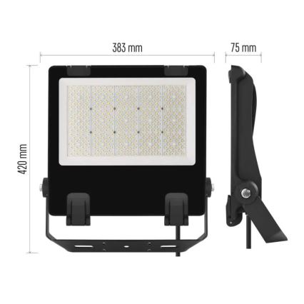 LED Reflektor AVENO LED/200W/230V 4000K 32000 lm IP66 crno
