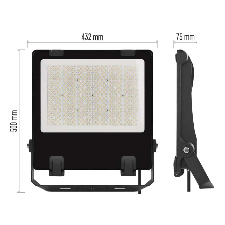 LED Reflektor AVENO LED/300W/230V 4000K 48000 lm IP66 crno