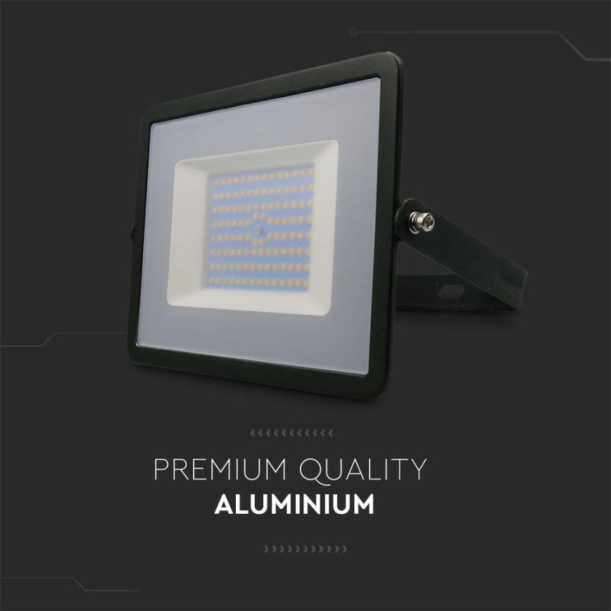 LED Reflektor LED/100W/230V 4000K IP65 crno