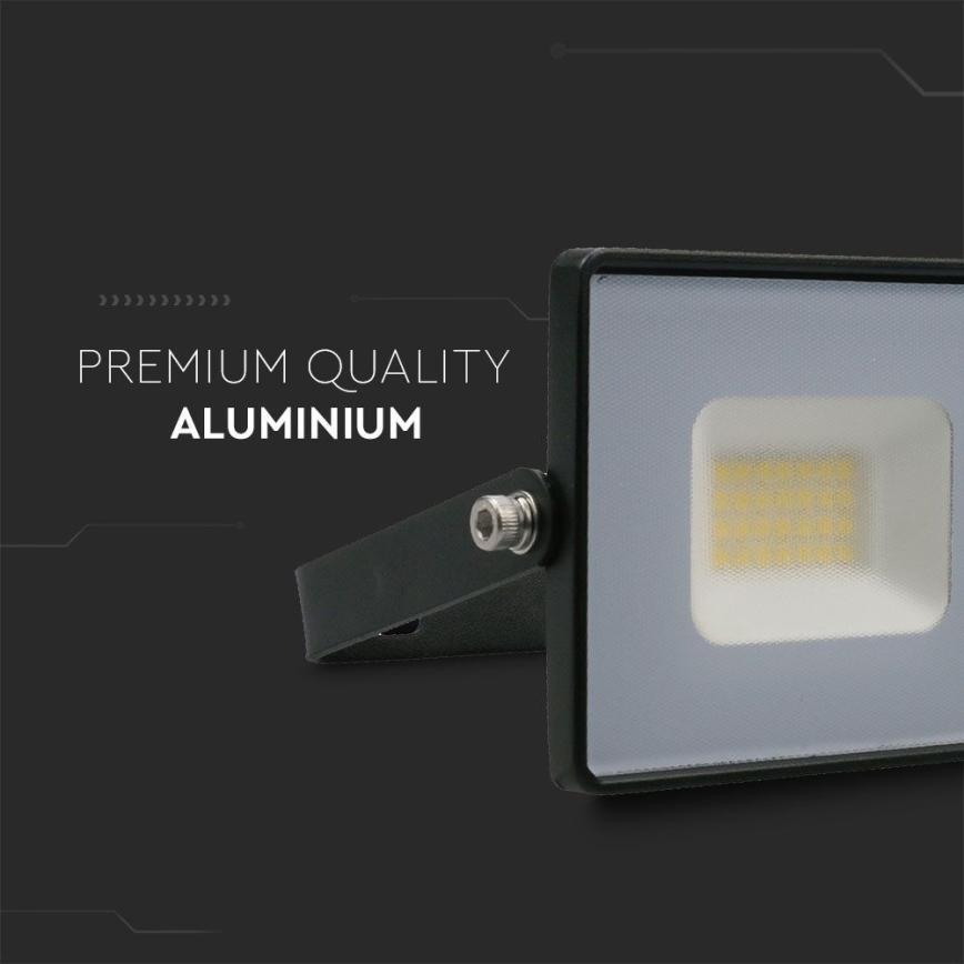 LED Reflektor LED/20W/230V 6500K IP65 crno