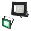 LED reflektor LED/20W/230V IP65 zeleno svetlo