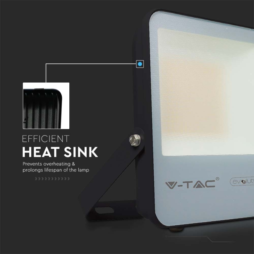 LED Reflektor LED/50W/230V 6400K IP65 crno