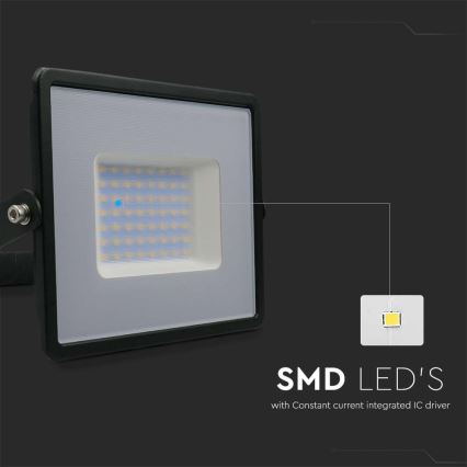 LED Reflektor LED/50W/230V 6500K IP65 crno