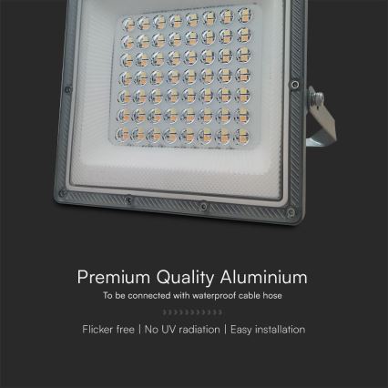 LED Reflektor LED/50W/230V IP65 3000/4000/6500K sivo
