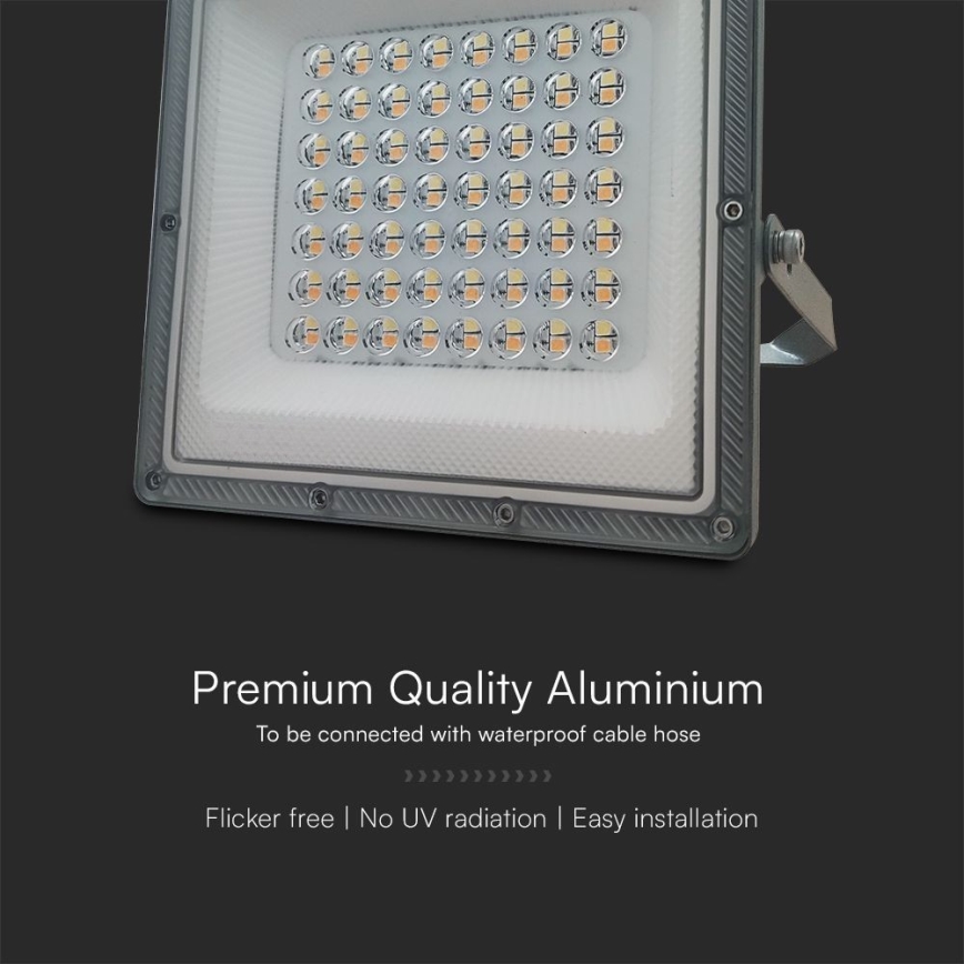 LED Reflektor LED/50W/230V IP65 3000/4000/6500K sivo