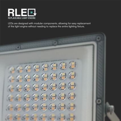 LED Reflektor LED/50W/230V IP65 3000/4000/6500K sivo