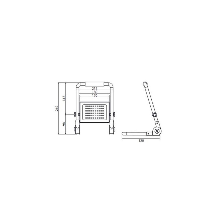 LED Reflektor sa postoljem ADVIVE WORK LED/50W/230V IP65