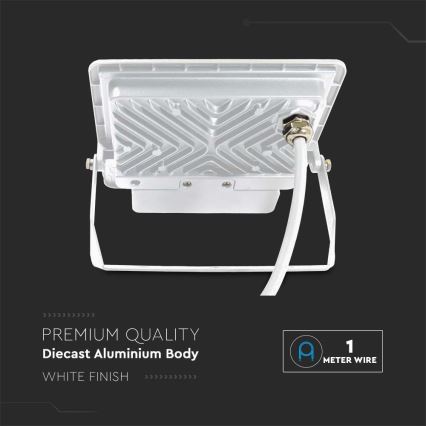LED Reflektor sa senzorom LED/50W/230V 4000K IP65 bela