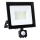 LED Reflektor sa senzorom LED/50W/230V 6500K IP44 crno