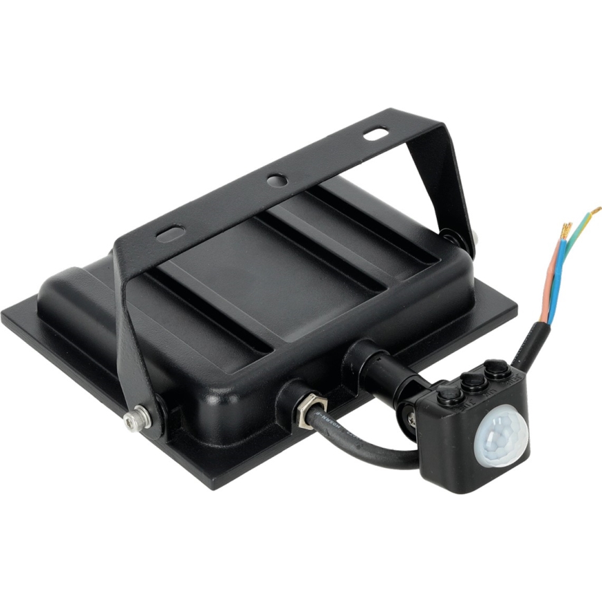 LED Reflektor sa senzorom LED/50W/230V 6500K IP44 crno