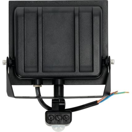 LED Reflektor sa senzorom LED/50W/230V 6500K IP44 crno