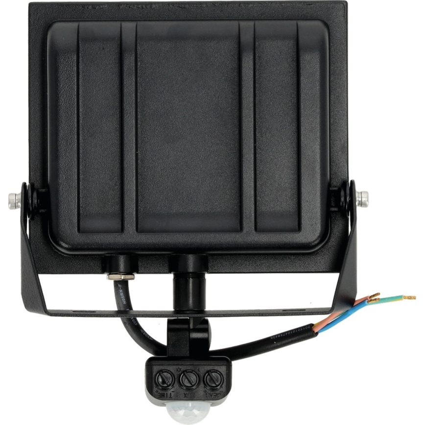 LED Reflektor sa senzorom LED/50W/230V 6500K IP44 crno
