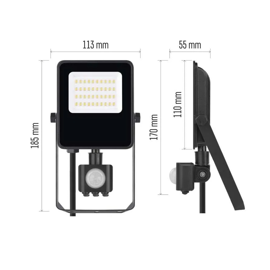 LED reflektor sa senzorom VISIO LED/20W/230V 4000K IP65