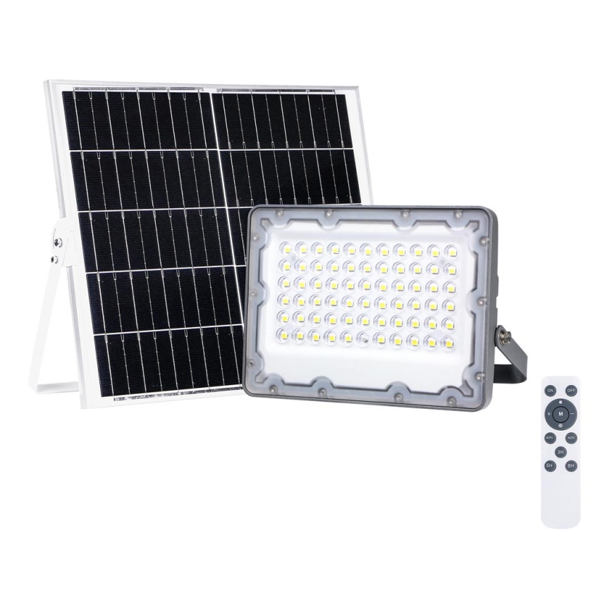 LED Reflektor sa solarnim panelom FOCUS 60W/10000 mAh 3,2V 6000K IP65 + Daljinski upravljač