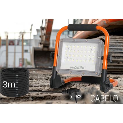 LED Reflektor sa stalkom LED/50W/230V 5000K IP65 narandžasta