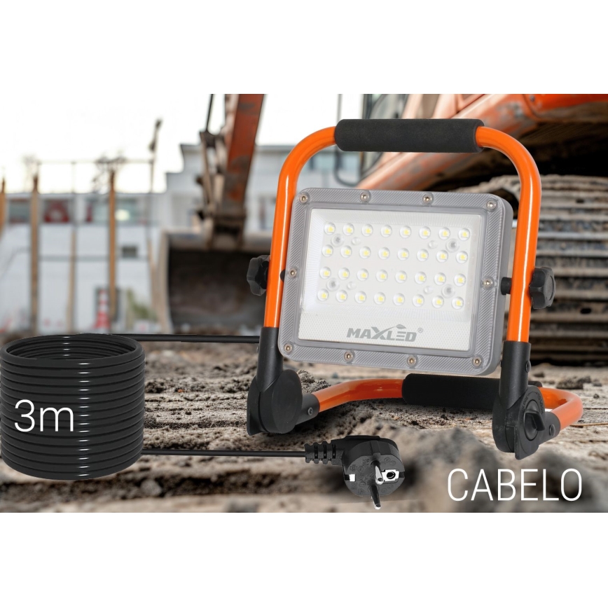LED Reflektor sa stalkom LED/50W/230V 5000K IP65 narandžasta