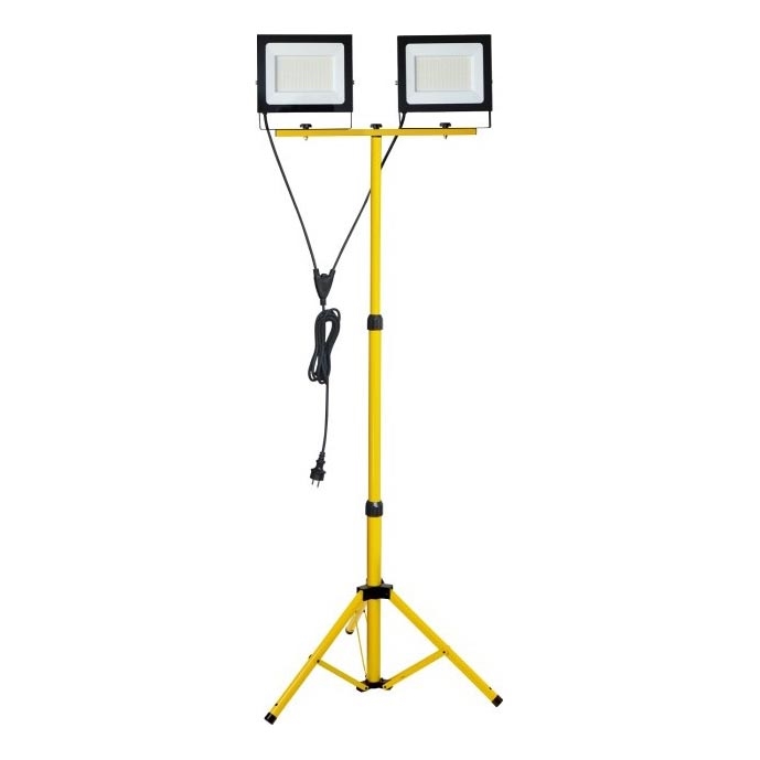 LED Reflektor sa stalkom TIGRA 2xLED/100W/230V 4000K IP54 crno/žuta
