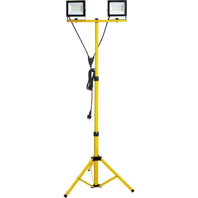LED Reflektor sa stalkom TIGRA 2xLED/50W/230V 4000K IP54 crno/žuta