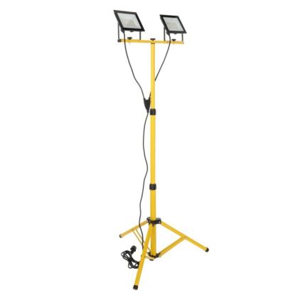 LED Reflektor sa stalkom TIGRA 2xLED/50W/230V 4000K IP54 crno/žuta