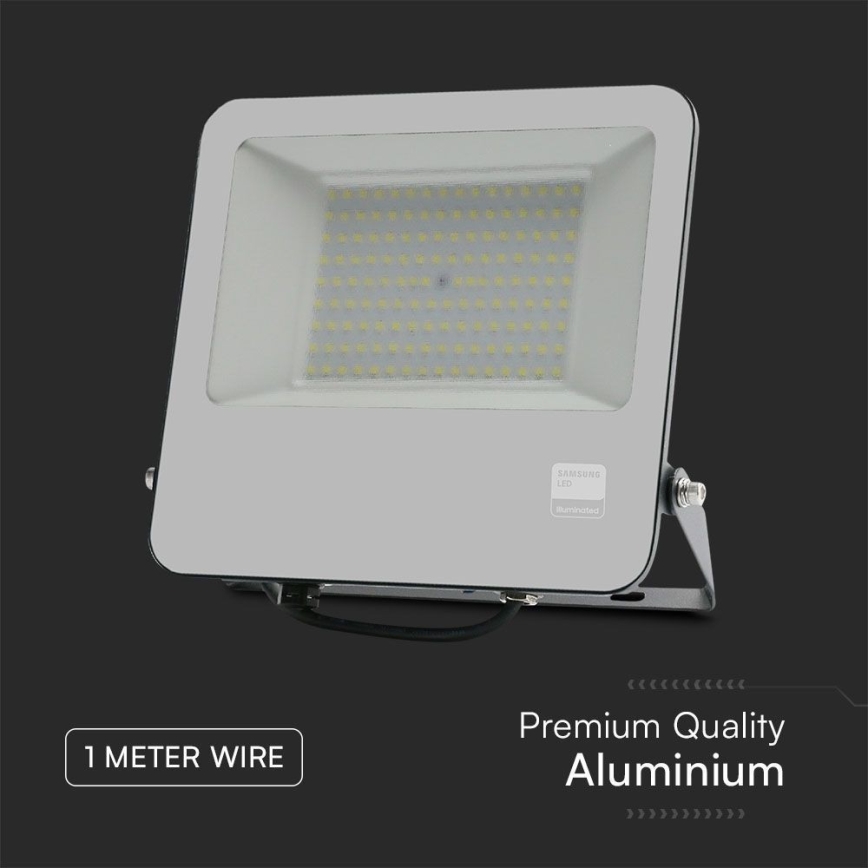 LED Reflektor SAMSUNG CHIP LED/100W/230V 6400K IP65 crno