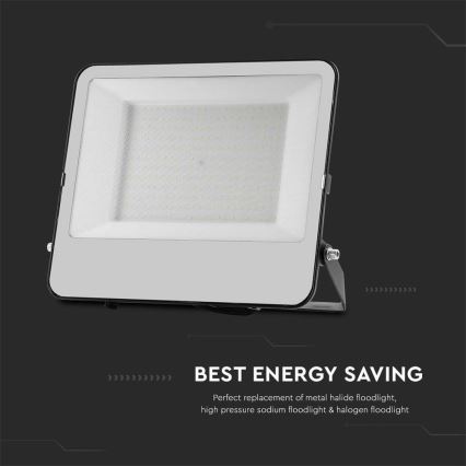 LED Reflektor SAMSUNG CHIP LED/200W/230V 4000K IP65 crno