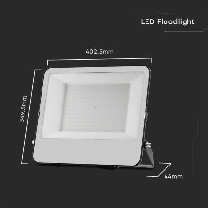 LED Reflektor SAMSUNG CHIP LED/200W/230V 4000K IP65 crno