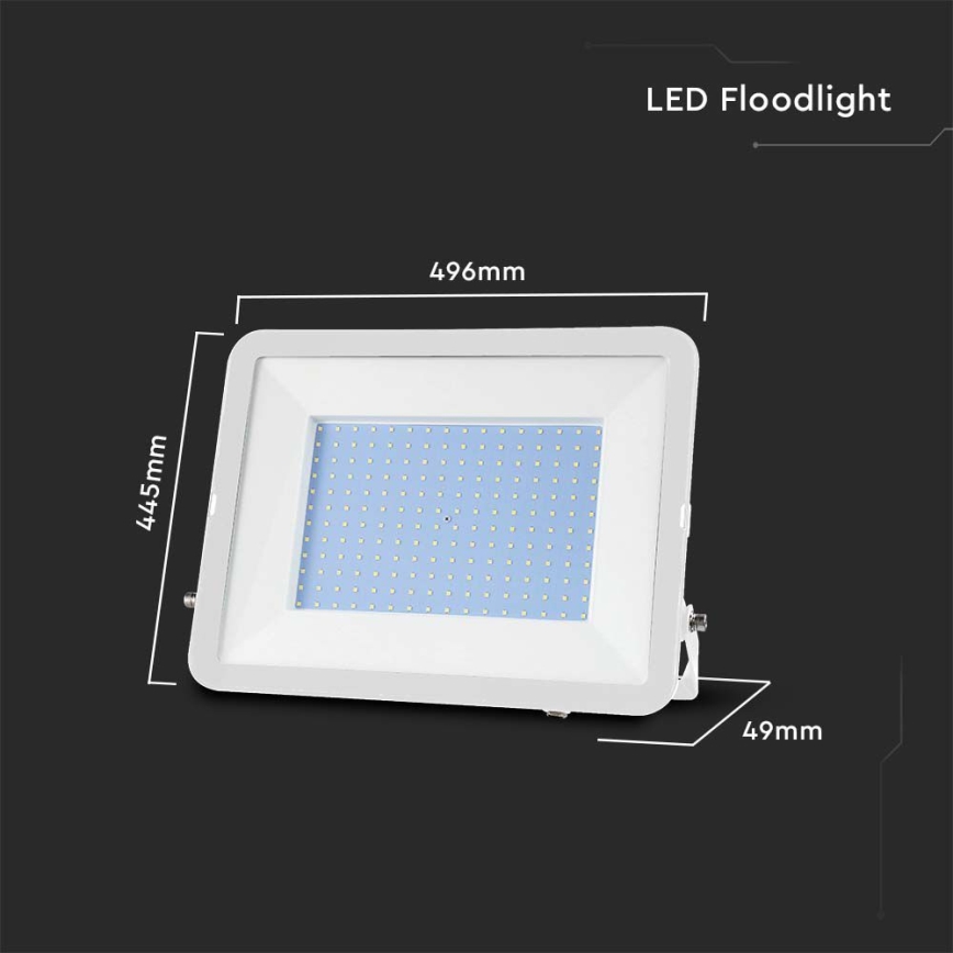LED Reflektor SAMSUNG CHIP LED/300W/230V 6500K IP65 bela