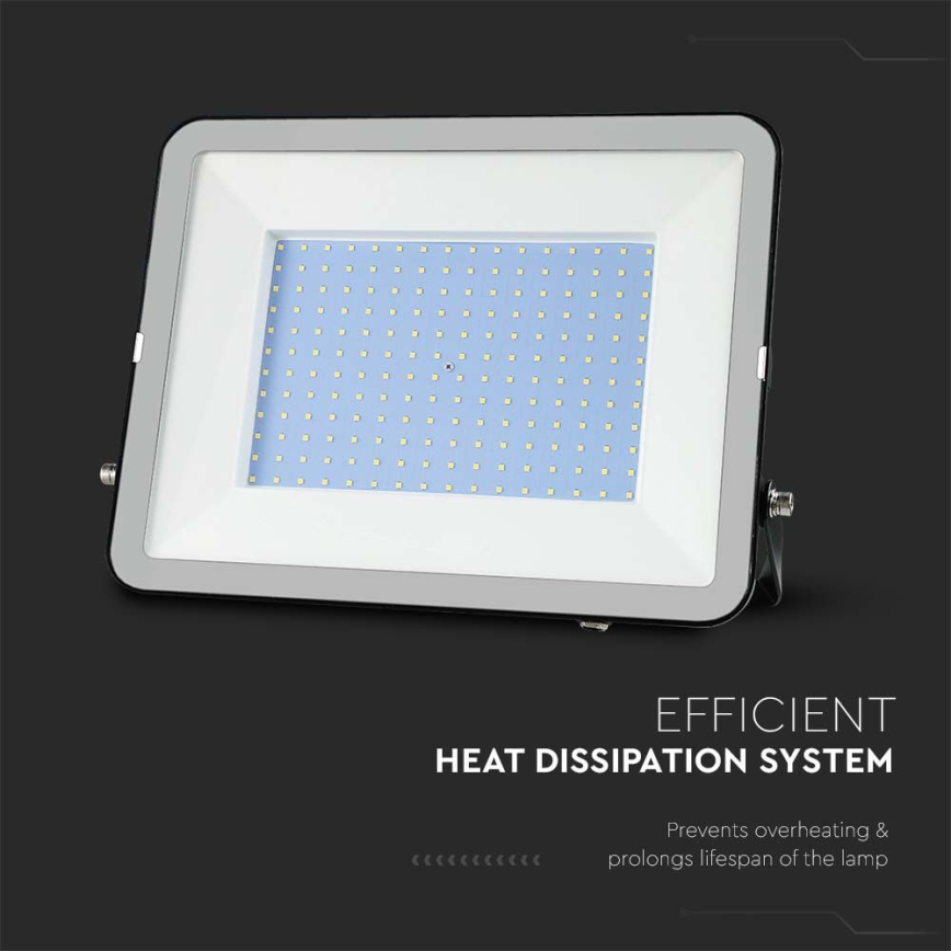 LED Reflektor SAMSUNG CHIP LED/300W/230V 6500K IP65 crno