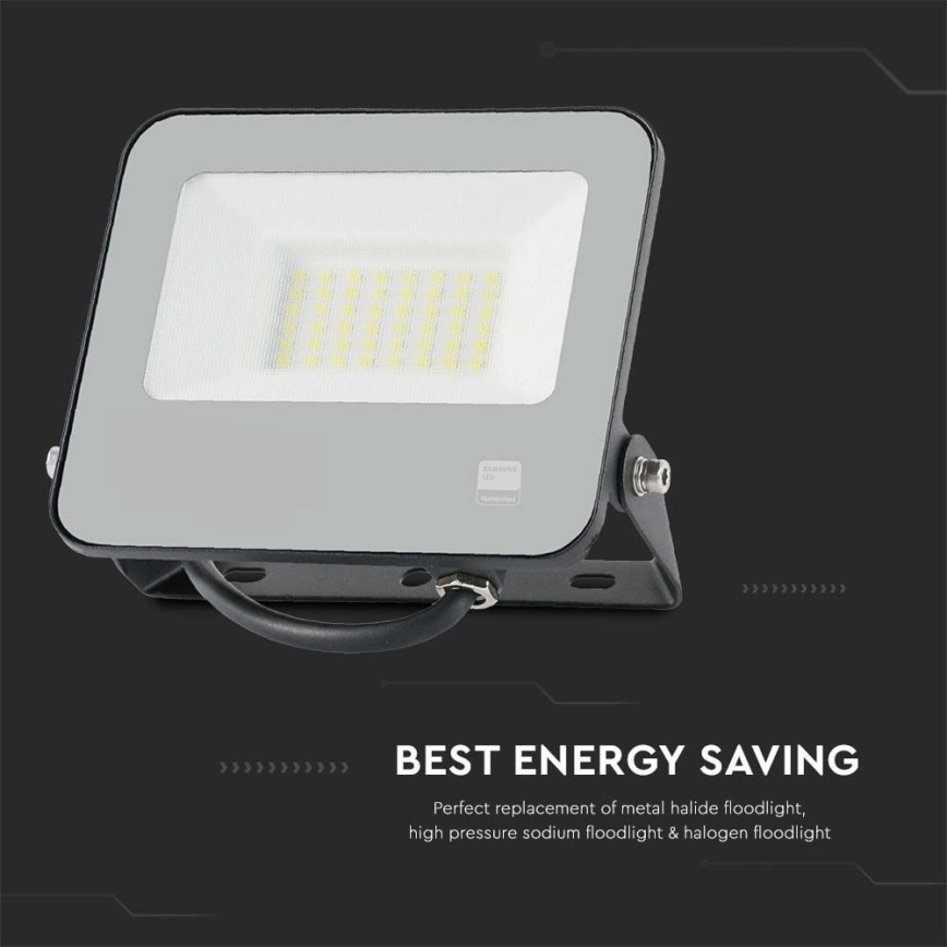 LED Reflektor SAMSUNG CHIP LED/30W/230V 4000K IP65 crno