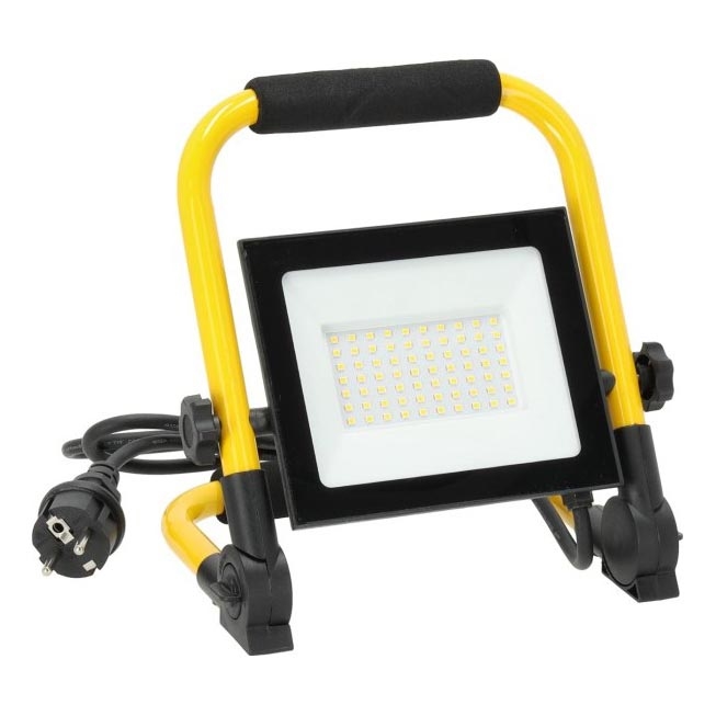 LED Reflektor TIGRA LED/50W/4000K IP54 crno/žuta