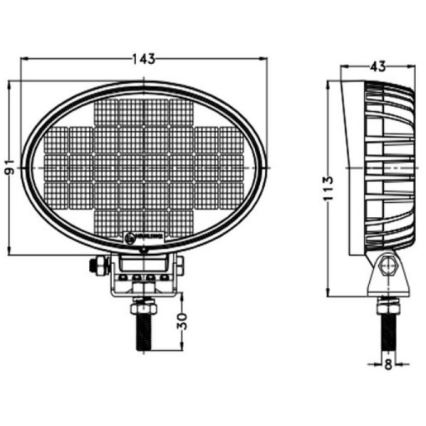 LED reflektor za automobil OSRAM LED/32W/10-30V IP68 5700K