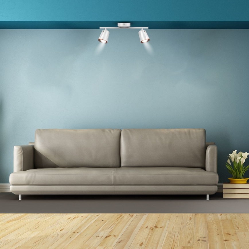 LED Reflektorska lampa 2xLED/5W/230V 3000K bela