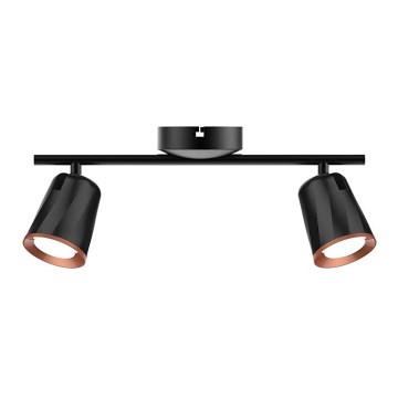 LED Reflektorska lampa 2xLED/5W/230V 3000K crno