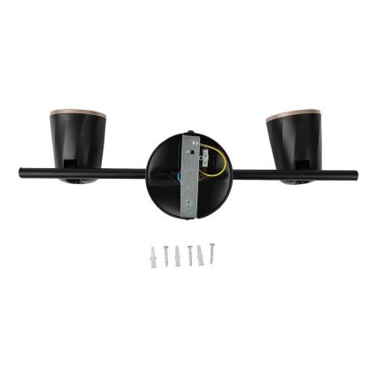 LED Reflektorska lampa 2xLED/5W/230V 3000K crno
