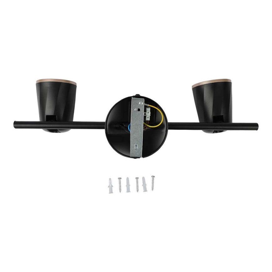 LED Reflektorska lampa 2xLED/5W/230V 3000K crno