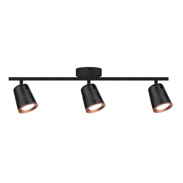 LED Reflektorska lampa 3xLED/5W/230V 4000K crno