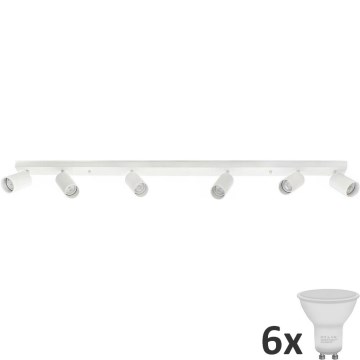 LED Reflektorska lampa ANGIE 6xGU10/6W/230V bela
