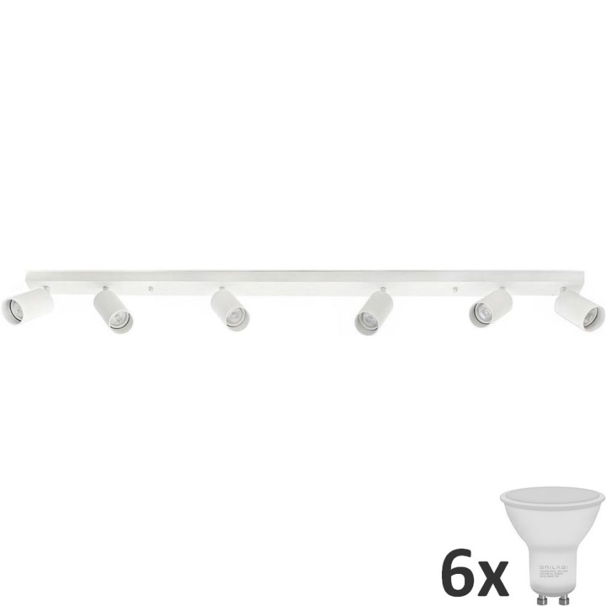 LED Reflektorska lampa ANGIE 6xGU10/6W/230V bela