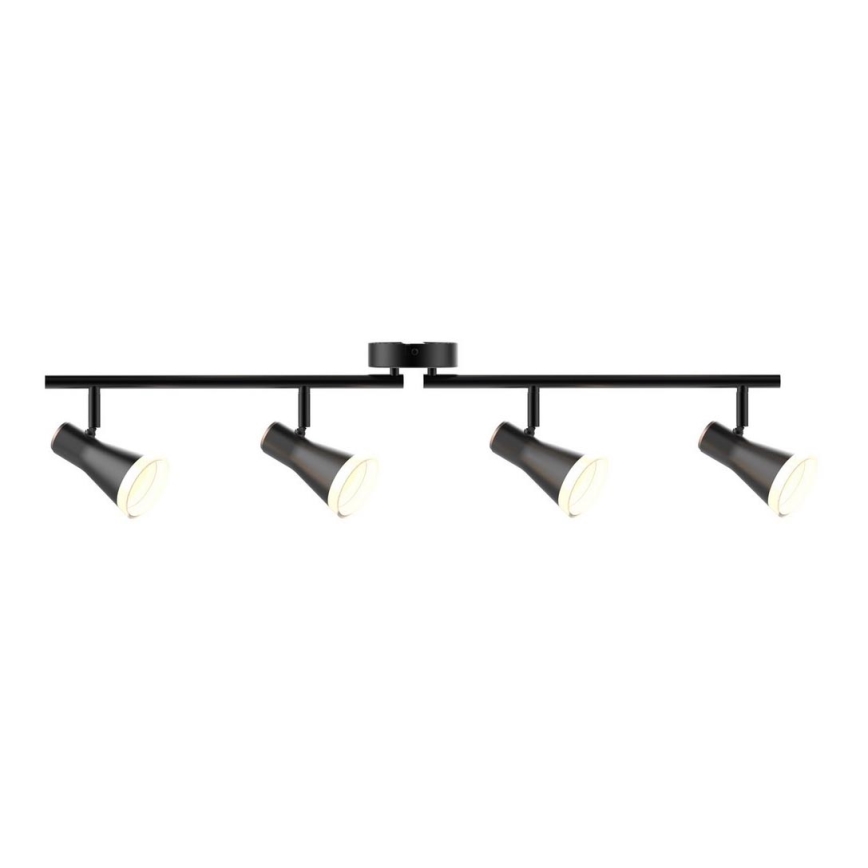 LED Reflektorska lampa BERG 4xLED/4,2W/230V crno