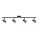 LED Reflektorska lampa BERG 4xLED/4,2W/230V crno