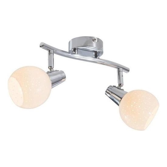 LED Reflektorska lampa DOXY 2xE14/4W/230V sjajni krom
