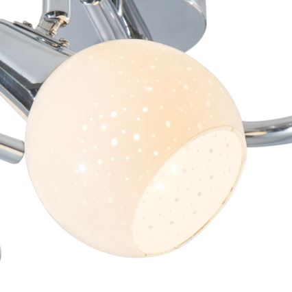 LED Reflektorska lampa DOXY 3xE14/4W/230V sjajni krom