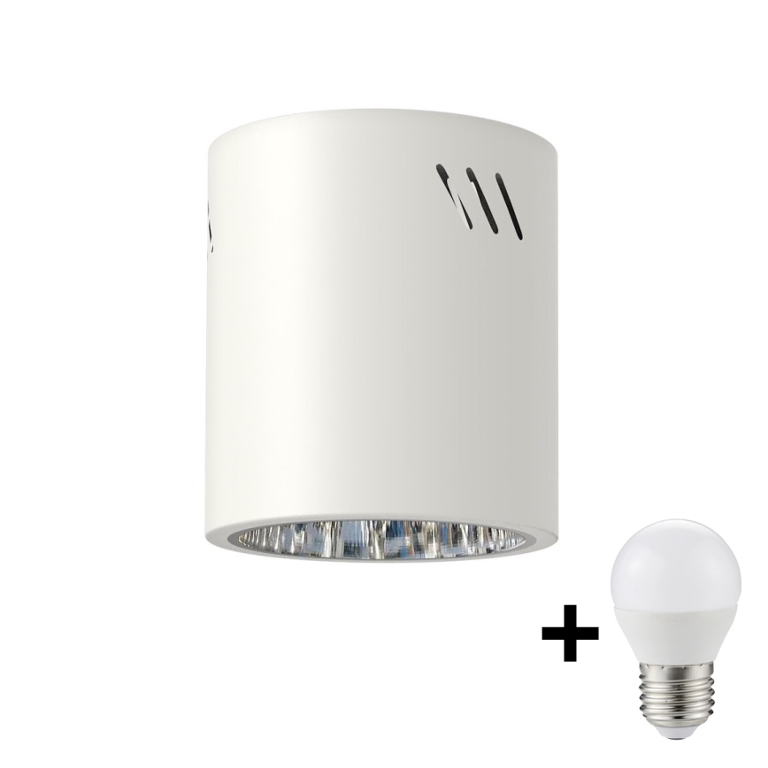 LED Reflektorska lampa GEORGE 1xE27/6W/230V pr. 11 cm bela
