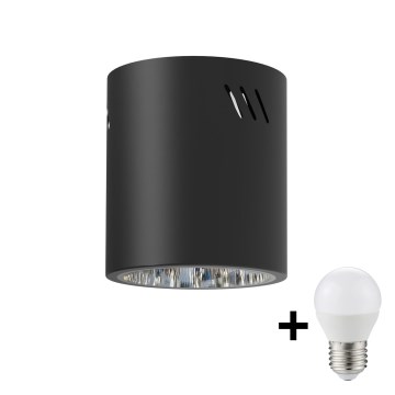 LED Reflektorska lampa GEORGE 1xE27/6W/230V pr. 11 cm crno