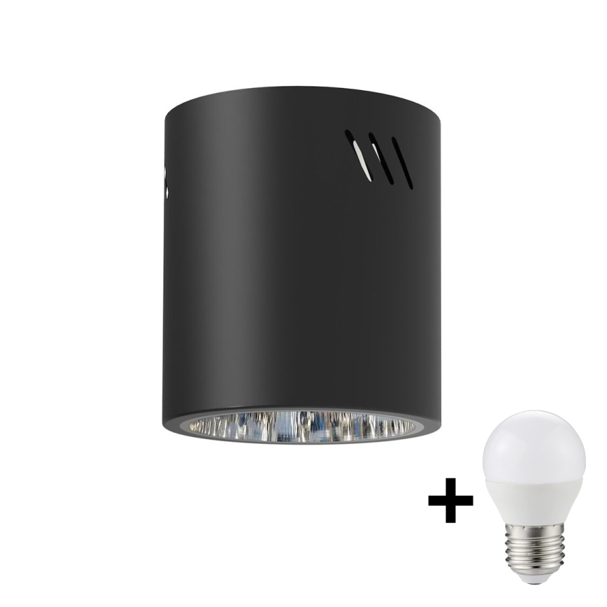 LED Reflektorska lampa GEORGE 1xE27/6W/230V pr. 11 cm crno