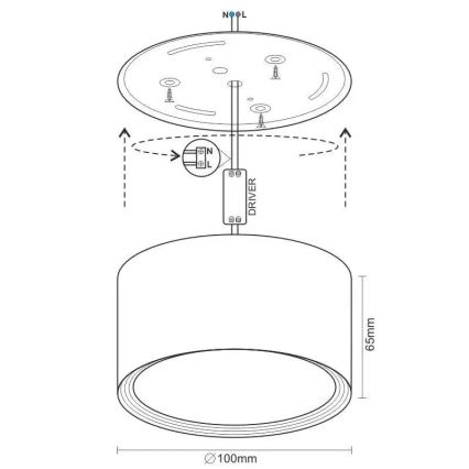 LED Reflektorska lampa LED/12W/230V 4000K pr. 10 cm bela