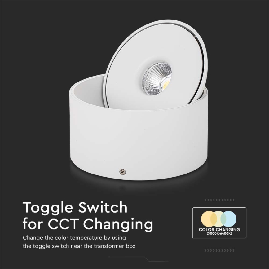 LED Fleksibilna reflektorska lampa LED/20W/230V 3000/4000/6400K CRI 90 bela